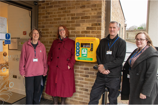 New-life saving defibillator at Kearsney Abbey