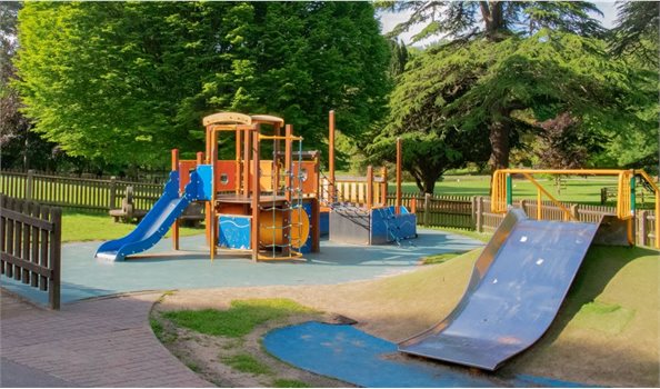 Play area renovations in Kearsney Abbey