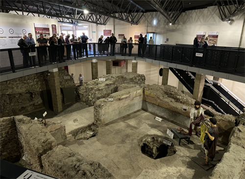Hundreds flock to see newly reopened Roman Painted House 2