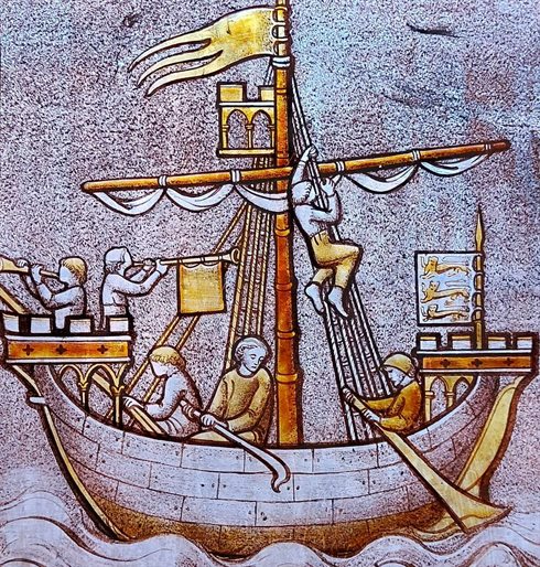 Cinque Ports Conference medieval ship square - web