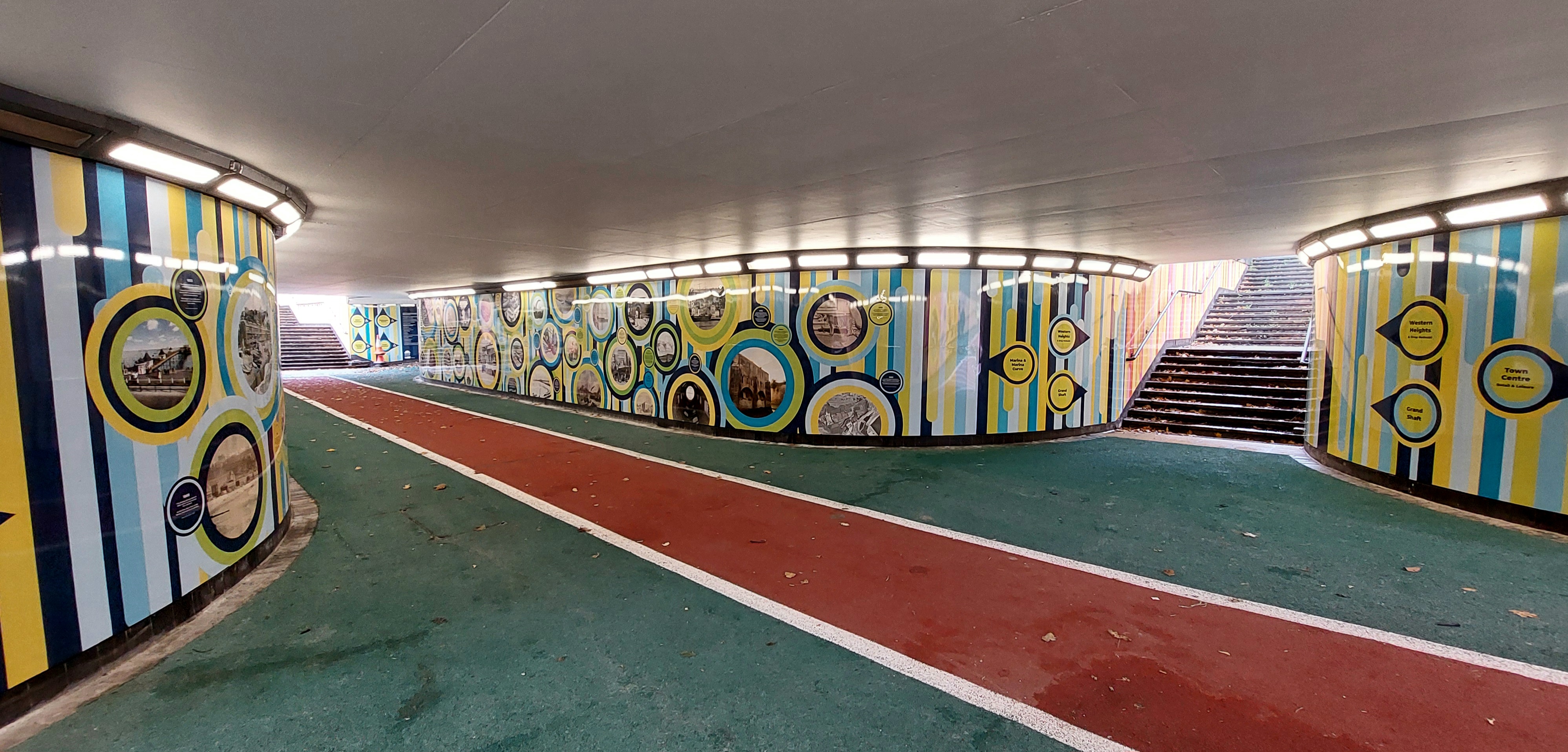 Image of newly renovated underpass